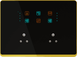 UwaTouch  4 switch, 1toway,1heavy point, 1fan with speed, 2plug 16A 12M