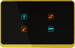 UwaTouch  2plug 6A,16A, 1Switch ,1 heavy point 6M