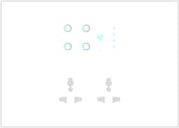 UwaTouch 4 Switch 1 Fan 2 Socket-12M White