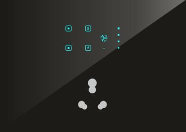 UwaTouch  2switch,1toway, 1heavypoint , 1fan with speed ,1 plug 6A 8M