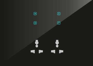UwaTouch  2 switch ,1 toway, 1 heavy point,2 plug 6A 8M