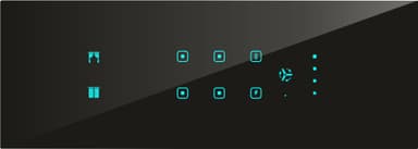 UwaTouch  2 curtain, 4 switch , 1 toway, 1 heavy point ,1 fan with speed 12M