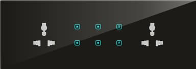 UwaTouch  2Plug 6A, 4 switch, 1toway, 1heavy point 12M