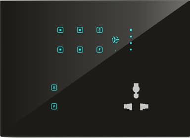 UwaTouch  4 switch,2 toway, 2 heavy point ,1 fan with speed,1 Plug 6A 12M