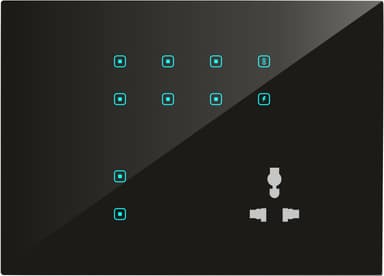 UwaTouch 8 switch, 1 toway, 1heavy point, 1 plug 6A  12M