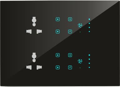 UwaTouch 2 Plug 6A , 4 switch,2 toway, 2heavy point, 2 fan with speed 16M 