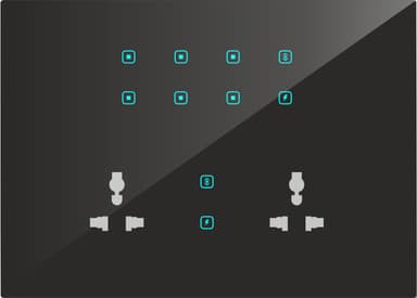 UwaTouch 6 Switch,2toway,2heavy point, 2 plug 6A 16M